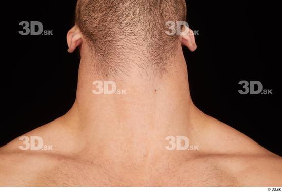 Neck Man White Nude Slim Studio photo references