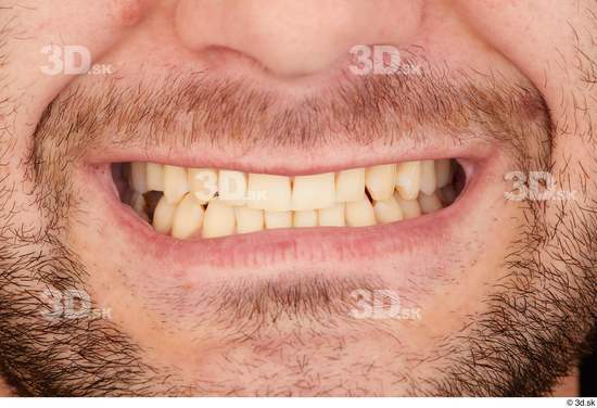 Teeth Man White Slim Studio photo references