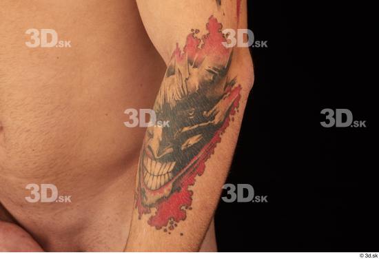 Forearm Man White Tattoo Slim Studio photo references