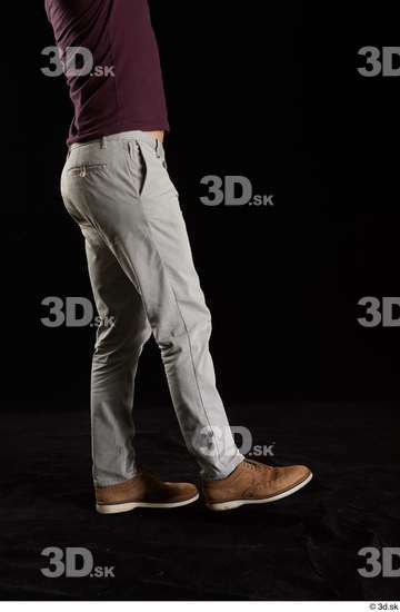 Leg Man White Shoes Trousers Slim Studio photo references