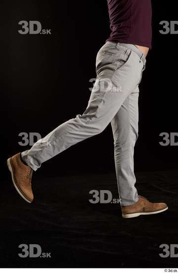 Leg Man White Shoes Trousers Slim Studio photo references