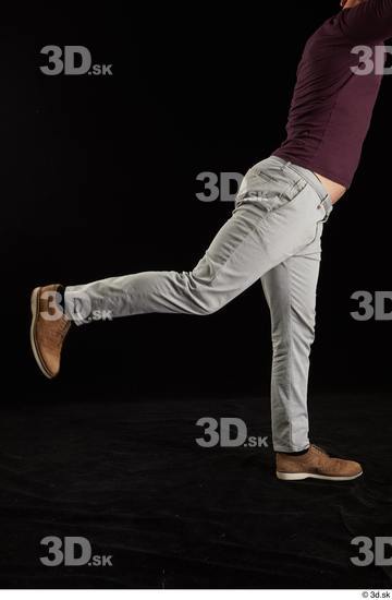 Leg Man White Shoes Trousers Slim Studio photo references