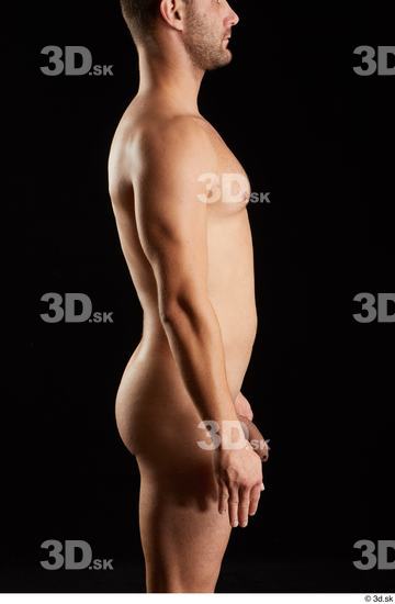 Arm Man White Nude Slim Studio photo references