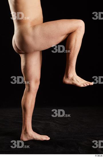 Leg Man White Nude Slim Studio photo references