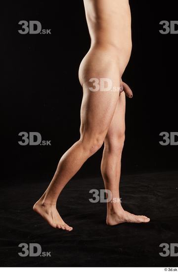 Leg Man White Nude Slim Studio photo references