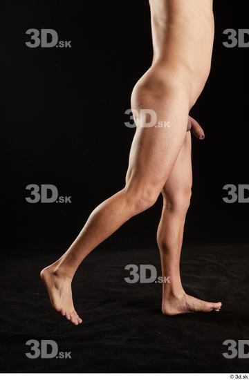 Leg Man White Nude Slim Studio photo references