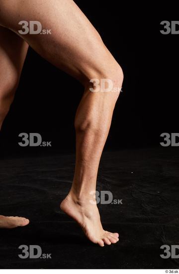 Calf Man White Nude Slim Studio photo references