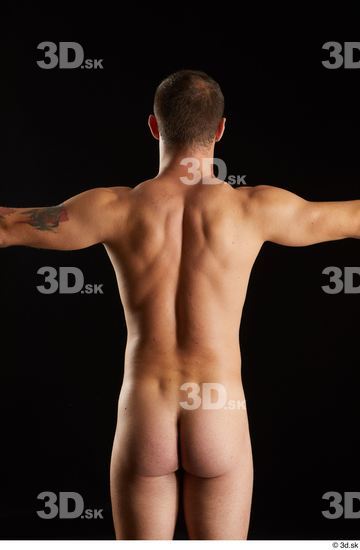 Arm Chest Upper Body Back Man White Nude Slim Studio photo references