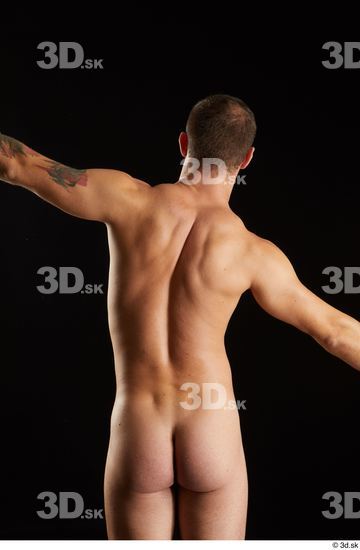 Arm Chest Upper Body Back Man White Nude Slim Studio photo references