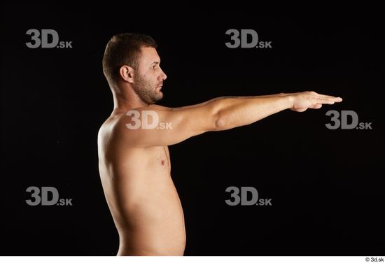 Arm Man White Nude Slim Studio photo references