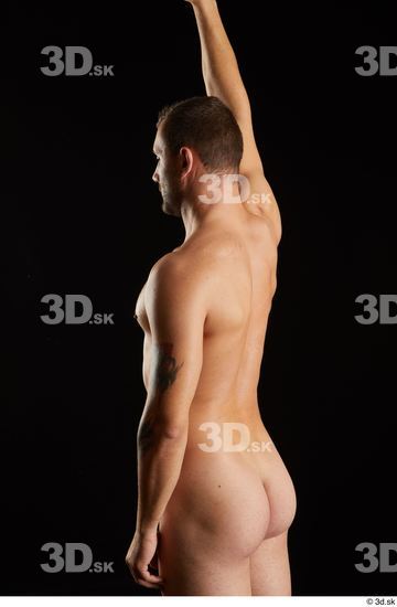 Arm Man White Nude Slim Studio photo references