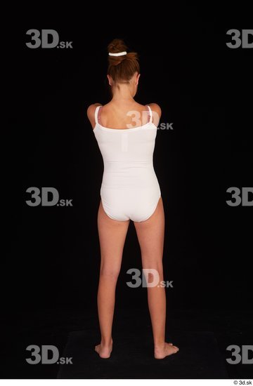 Woman White Slim Female Studio Poses