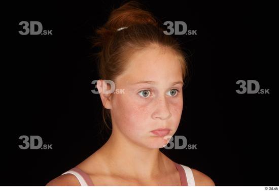 Woman White Slim Female Studio Poses