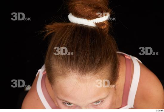 Woman White Slim Female Studio Poses