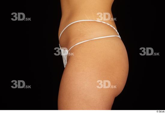 Hips Woman White Underwear Average Panties Studio photo references