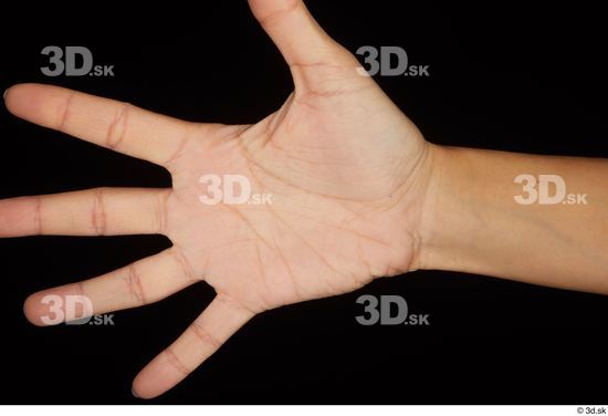 Hand Woman White Nude Average Palm Studio photo references