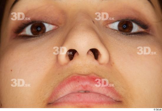 Nose Woman White Average Studio photo references