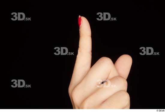 Fingers Woman White Average Studio photo references