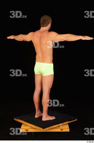 Man White Muscular Male Studio Poses