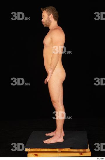 Man White Muscular Male Studio Poses