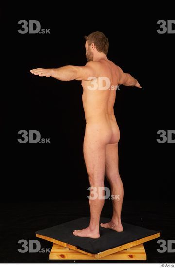 Man White Muscular Male Studio Poses