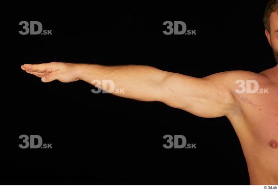 Man White Muscular Male Studio Poses