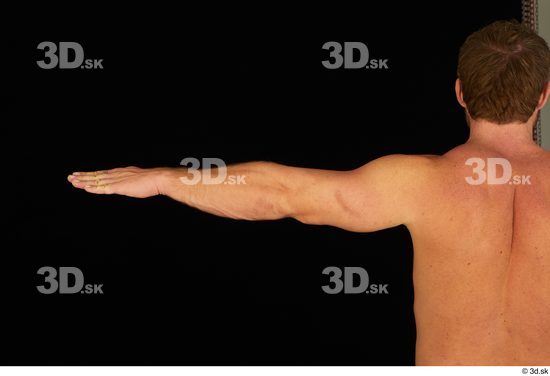 Man White Muscular Male Studio Poses