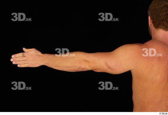 Man White Muscular Male Studio Poses