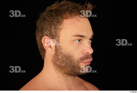 Man White Muscular Male Studio Poses