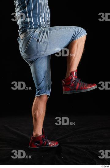 Man White Muscular Male Studio Poses