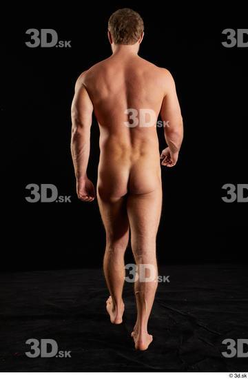 Man White Muscular Male Studio Poses