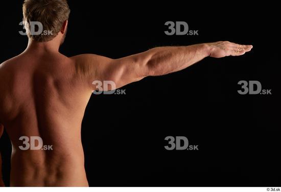 Man White Muscular Male Studio Poses