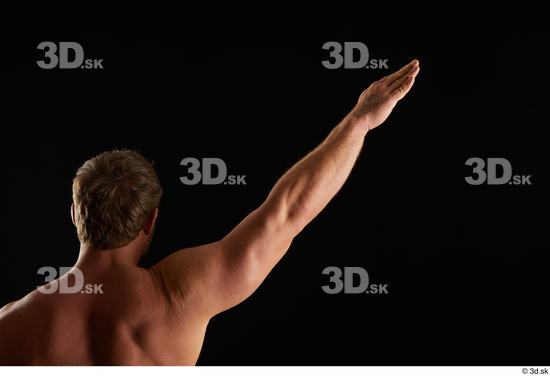 Man White Muscular Male Studio Poses