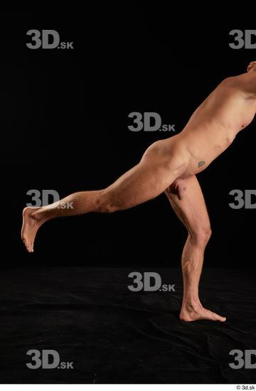 Man White Muscular Male Studio Poses