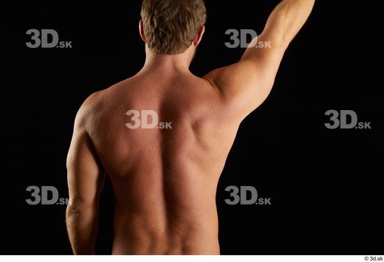 Arm Back Man Muscular Studio photo references