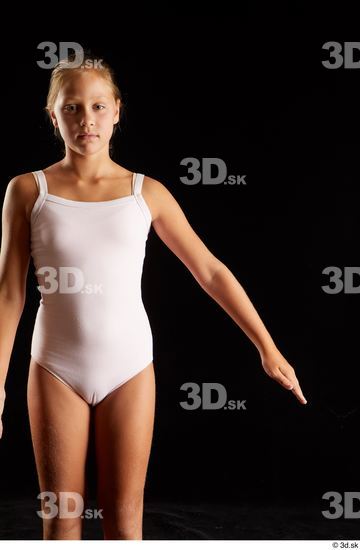 Arm Woman White Underwear Average Studio photo references