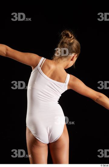 Upper Body Back Woman Average Studio photo references