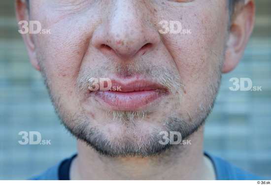 Mouth Man White Casual Slim Street photo references