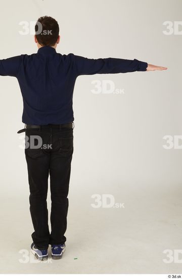 Whole Body Man T poses White Casual Average Standing Street photo references