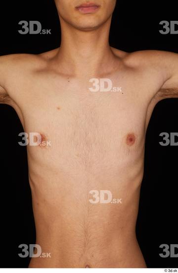 Chest Man White Nude Slim Studio photo references