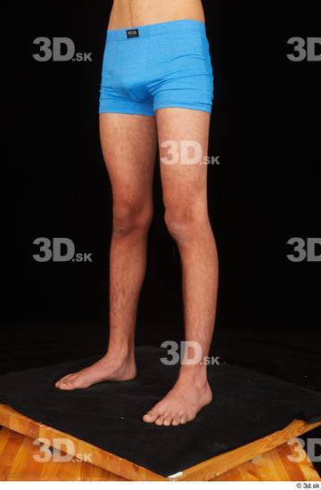 Leg Man White Underwear Slim Studio photo references