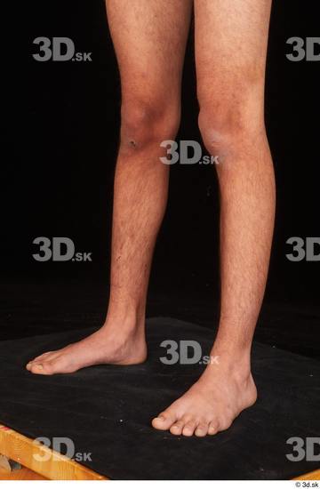 Calf Man White Nude Slim Studio photo references