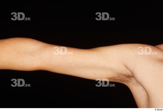 Arm Man White Nude Slim Studio photo references