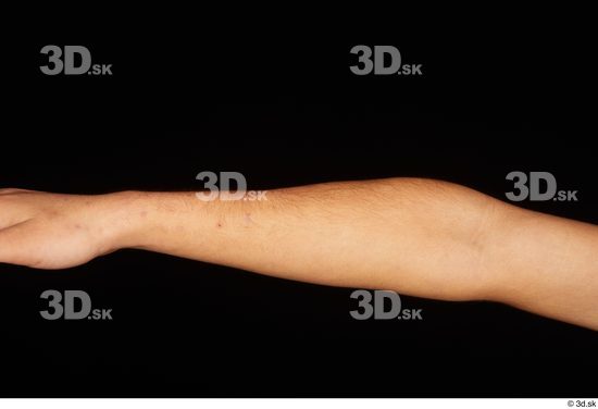 Forearm Man White Nude Slim Studio photo references