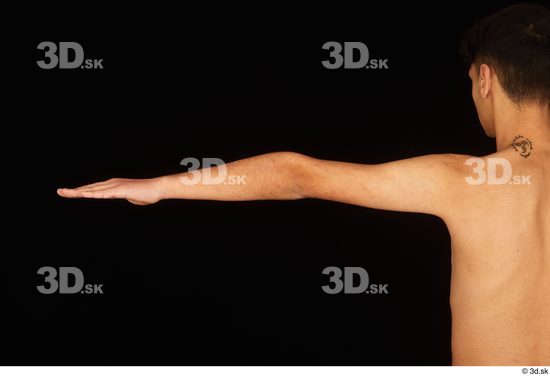 Arm Man White Nude Slim Studio photo references