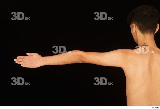 Arm Man White Nude Slim Studio photo references