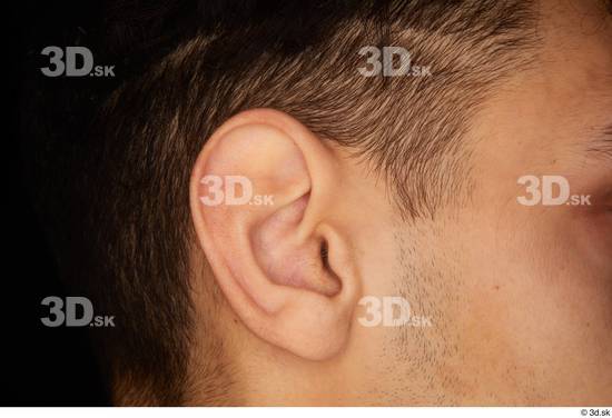 Ear Man White Slim Studio photo references