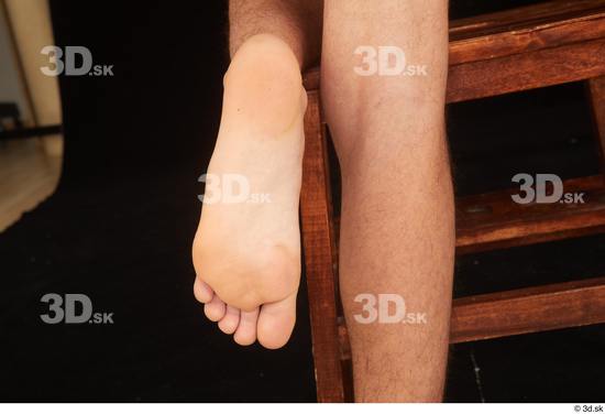 Foot Man White Nude Slim Studio photo references