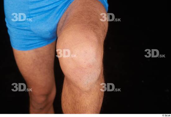 Knee Man White Nude Slim Studio photo references