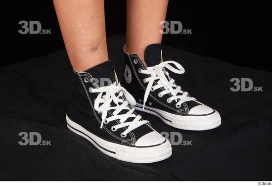 Katy Rose black sneakers foot shoes  jpg
